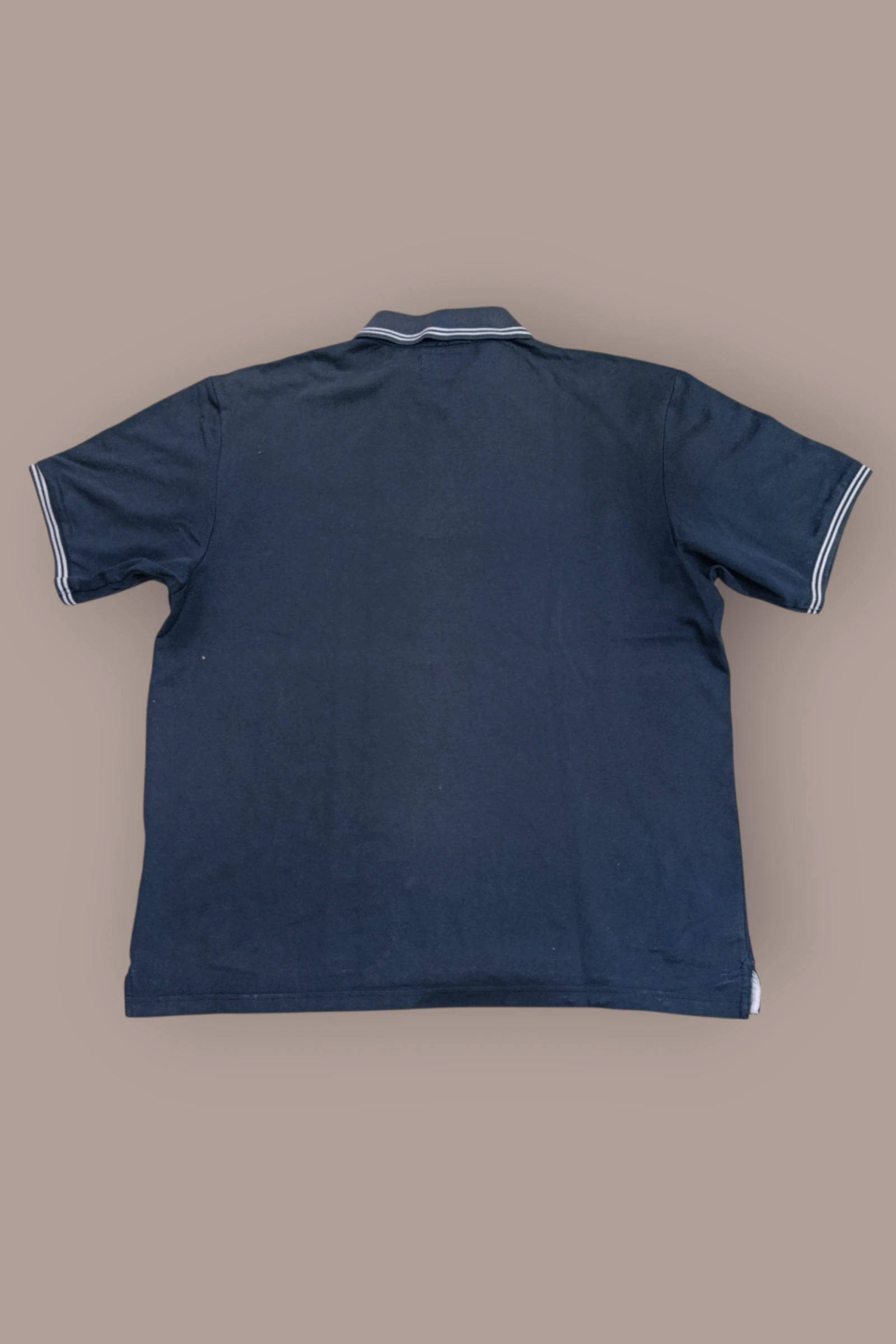 | Polo Champion Masculino | Cor Azul Marinho | Gola e Punhos Listrados | Logo Bordado | Tamanho XL | – photo 7